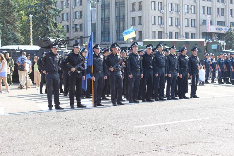 День Незалежності України запоріжці відсвяткували військовим парадом