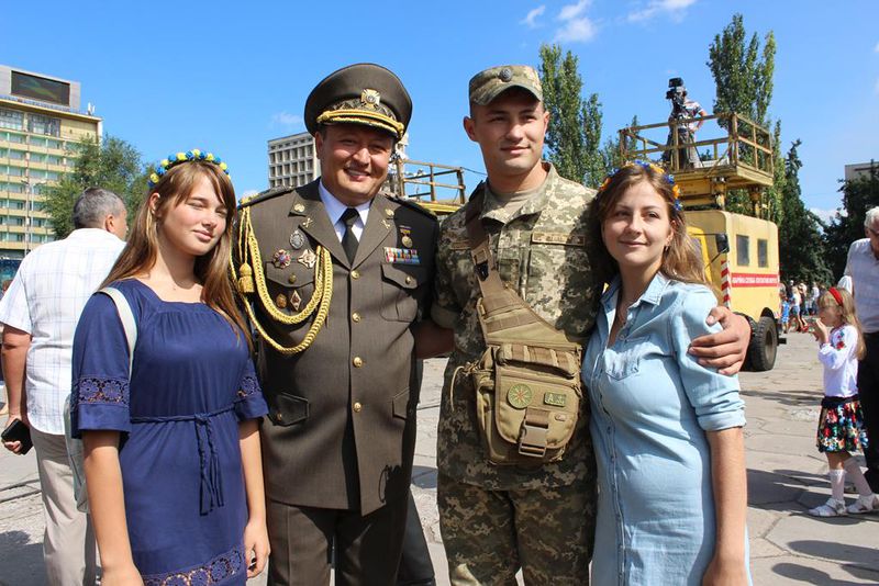 День Незалежності України запоріжці відсвяткували військовим парадом