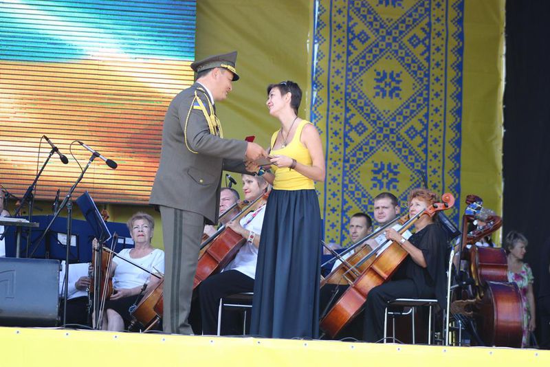 День Незалежності України запоріжці відсвяткували військовим парадом