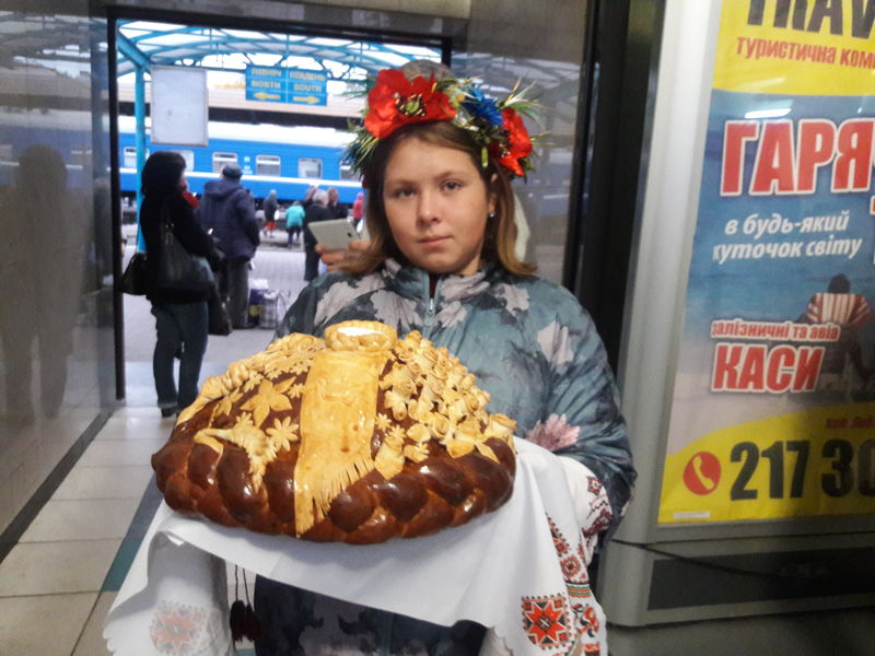 Запоріжці зустріли  патріотичний потяг «Труханівська січ»