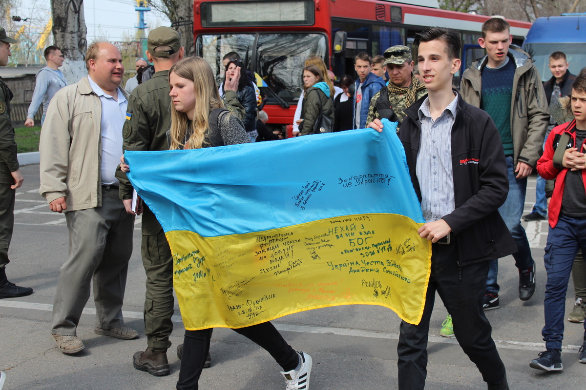 Учасники «Труханівської січі» відвідали запорізьких нацгвардійців
