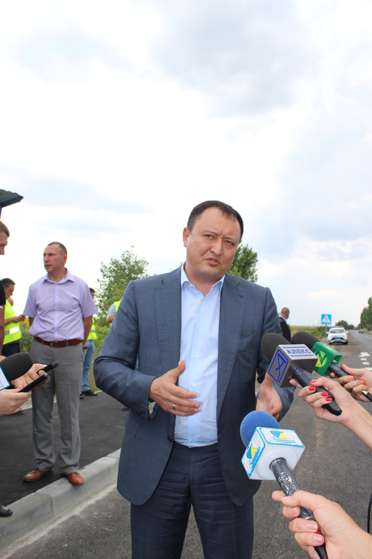 Костянтин Бриль перевірив виконання поточного середнього ремонту на автомобільній дорозі Запоріжжя-Біленьке
